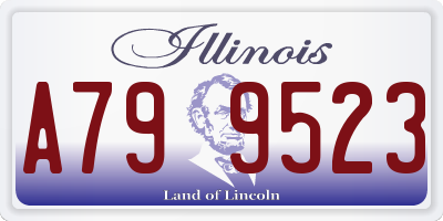IL license plate A799523