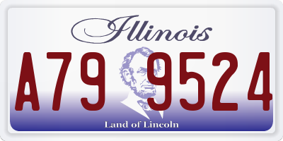 IL license plate A799524