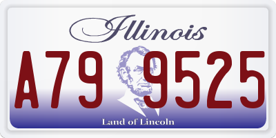 IL license plate A799525