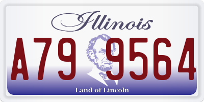 IL license plate A799564