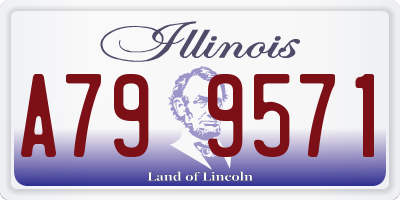 IL license plate A799571