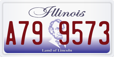 IL license plate A799573