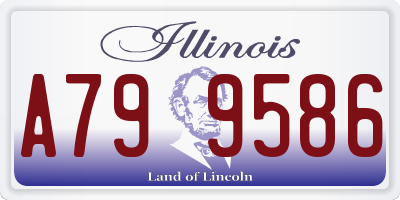 IL license plate A799586