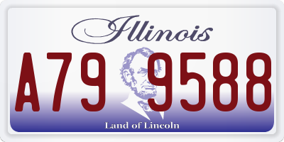 IL license plate A799588
