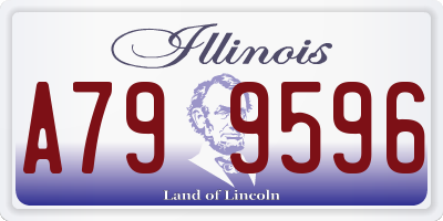 IL license plate A799596
