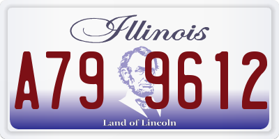 IL license plate A799612