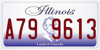 IL license plate A799613