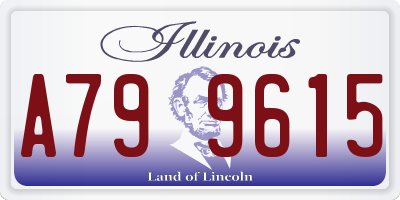 IL license plate A799615