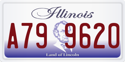 IL license plate A799620
