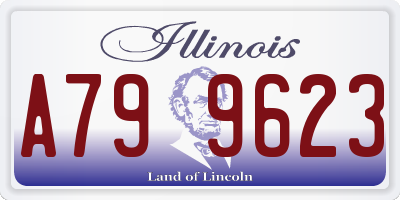 IL license plate A799623