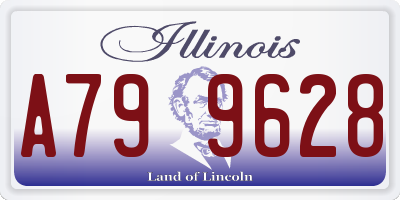 IL license plate A799628