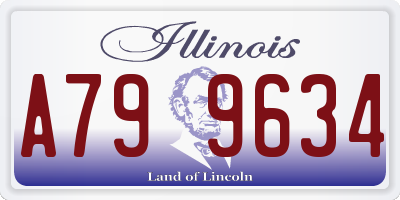 IL license plate A799634
