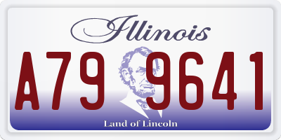 IL license plate A799641