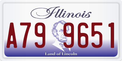 IL license plate A799651
