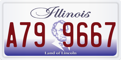 IL license plate A799667