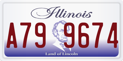 IL license plate A799674