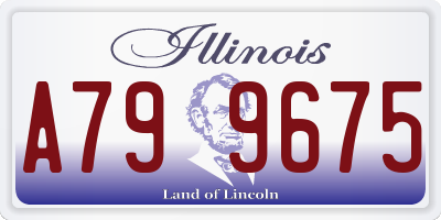 IL license plate A799675