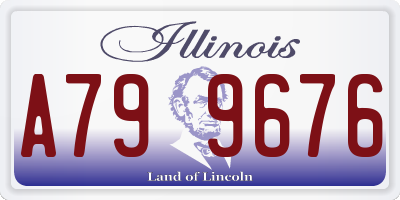 IL license plate A799676