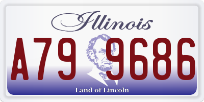 IL license plate A799686