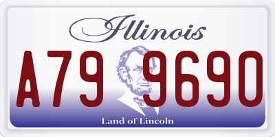 IL license plate A799690