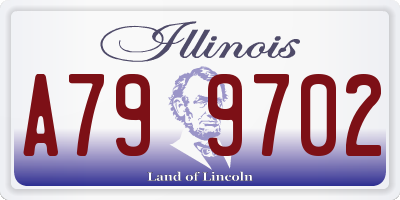 IL license plate A799702