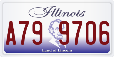 IL license plate A799706