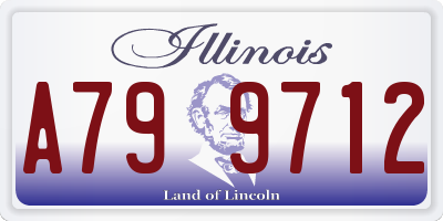 IL license plate A799712