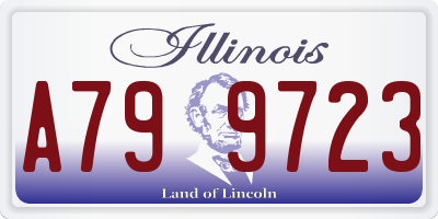 IL license plate A799723