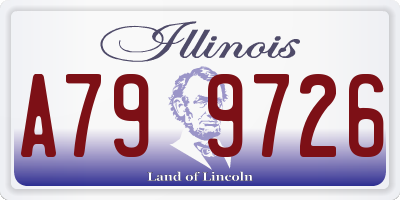 IL license plate A799726