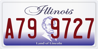 IL license plate A799727