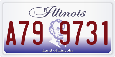 IL license plate A799731