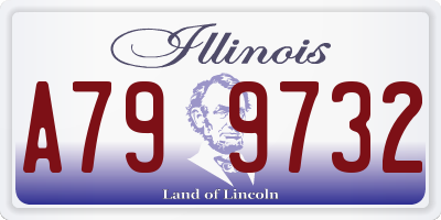 IL license plate A799732