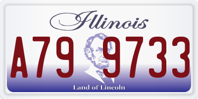 IL license plate A799733