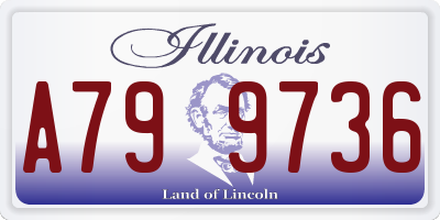 IL license plate A799736