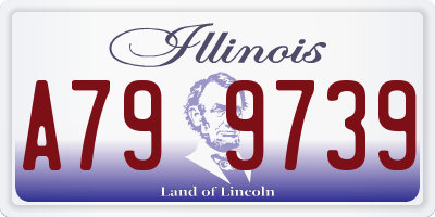 IL license plate A799739