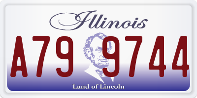 IL license plate A799744