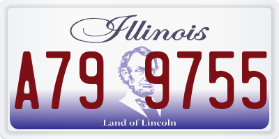 IL license plate A799755