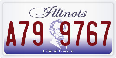 IL license plate A799767