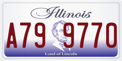 IL license plate A799770