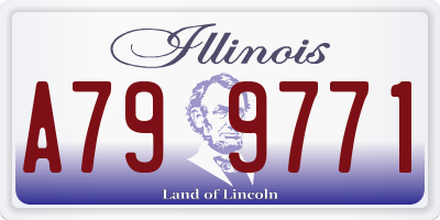 IL license plate A799771