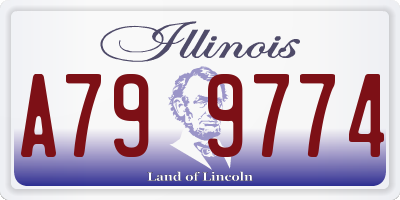 IL license plate A799774