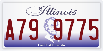 IL license plate A799775