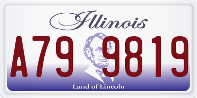 IL license plate A799819