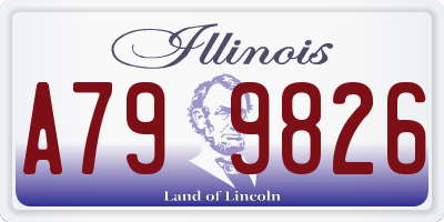 IL license plate A799826