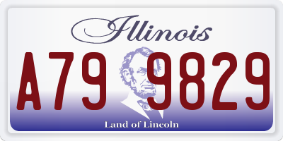 IL license plate A799829