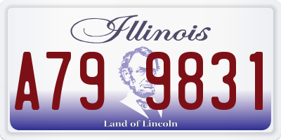 IL license plate A799831