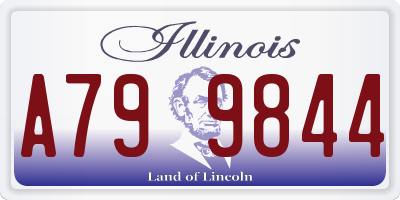 IL license plate A799844
