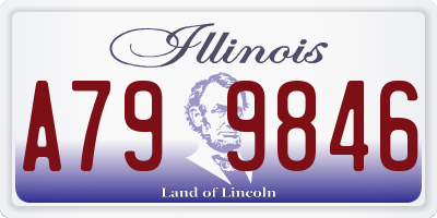 IL license plate A799846