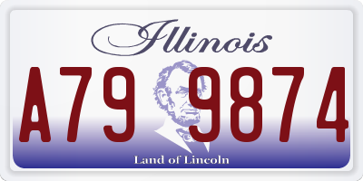 IL license plate A799874