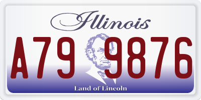 IL license plate A799876